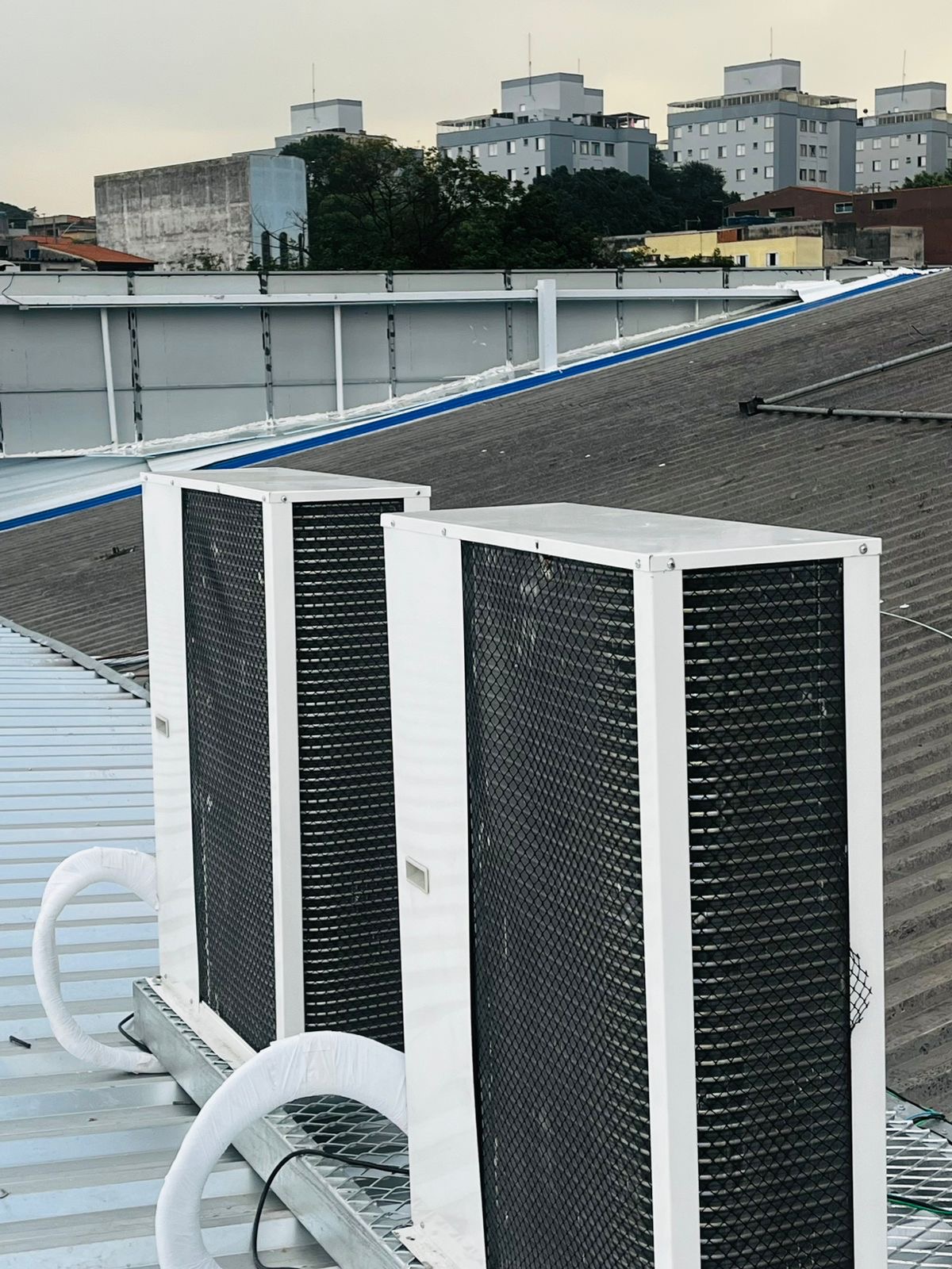Climatização industrial em cobertura